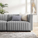 Conjure 4-Piece Channel Tufted Upholstered Fabric Sofa by Modway - detail close-up