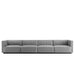 Conjure 4-Piece Channel Tufted Upholstered Fabric Sofa by Modway - control panel detail