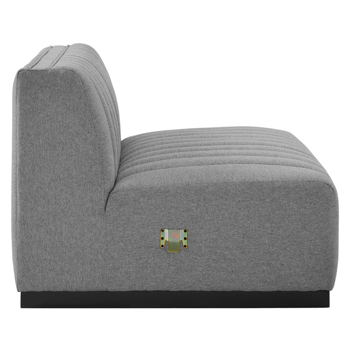 Conjure 4-Piece Channel Tufted Upholstered Fabric Sofa by Modway - feature highlight