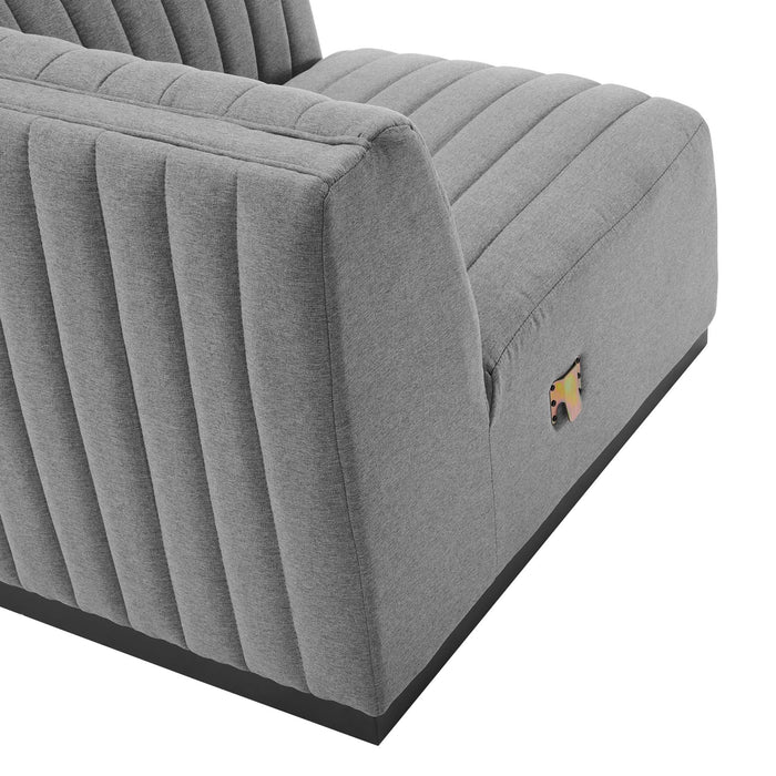 Conjure 6-Piece Channel Tufted Upholstered Fabric Sectional Sofa by Modway - view 16