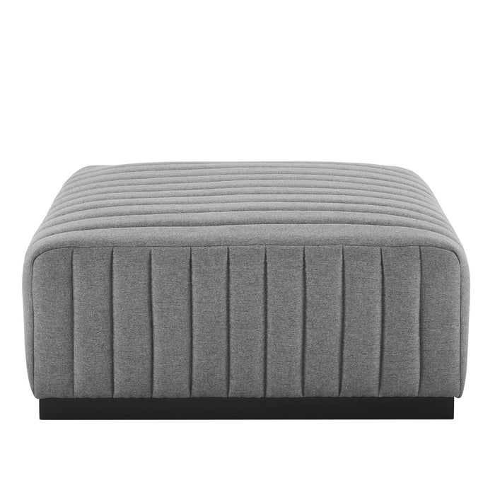 Conjure 6-Piece Channel Tufted Upholstered Fabric Sectional Sofa by Modway - interior view