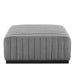Conjure 6-Piece Channel Tufted Upholstered Fabric Sectional Sofa by Modway - interior view