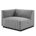 Conjure 6-Piece Channel Tufted Upholstered Fabric Sectional Sofa by Modway - back view