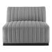 Conjure 6-Piece Channel Tufted Upholstered Fabric Sectional Sofa by Modway - installation view