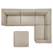Conjure 5-Piece Channel Tufted Upholstered Fabric Sectional by Modway - view 16