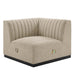 Conjure 5-Piece Channel Tufted Upholstered Fabric Sectional by Modway - specifications diagram