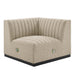 Conjure 5-Piece Channel Tufted Upholstered Fabric Sectional by Modway - lifestyle in-use