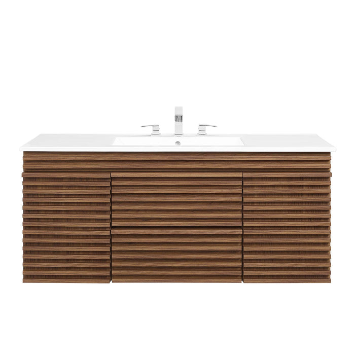 Render 48" Wall-Mount Bathroom Vanity Basin Included
