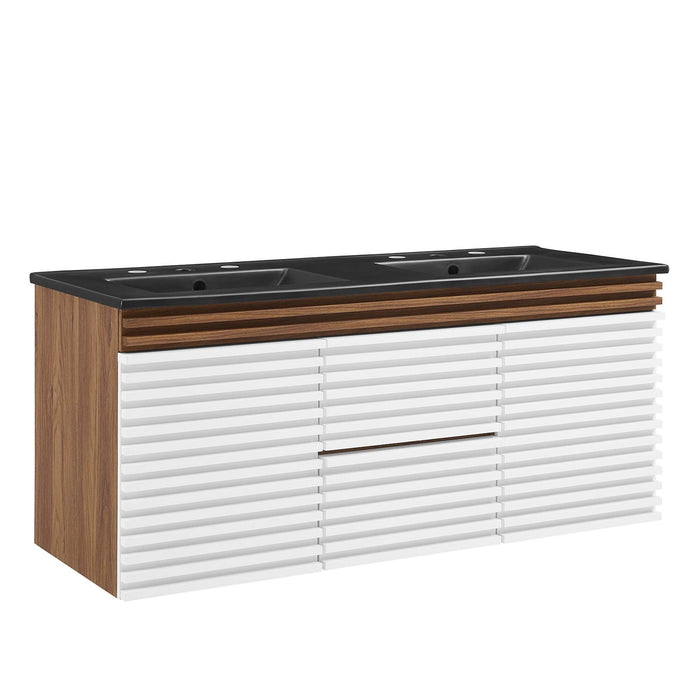 Render 48" Wall-Mount Bathroom Vanity Basin Included