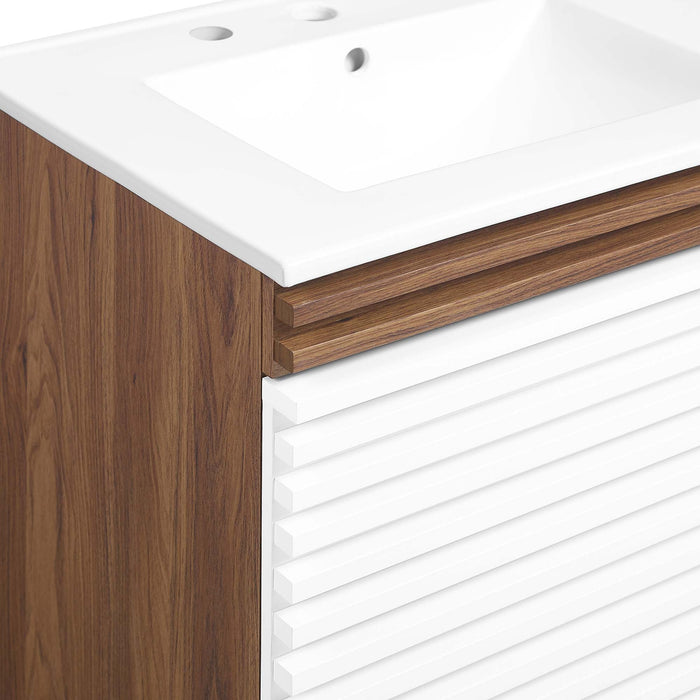 Render 48" Wall-Mount Bathroom Vanity Basin Included