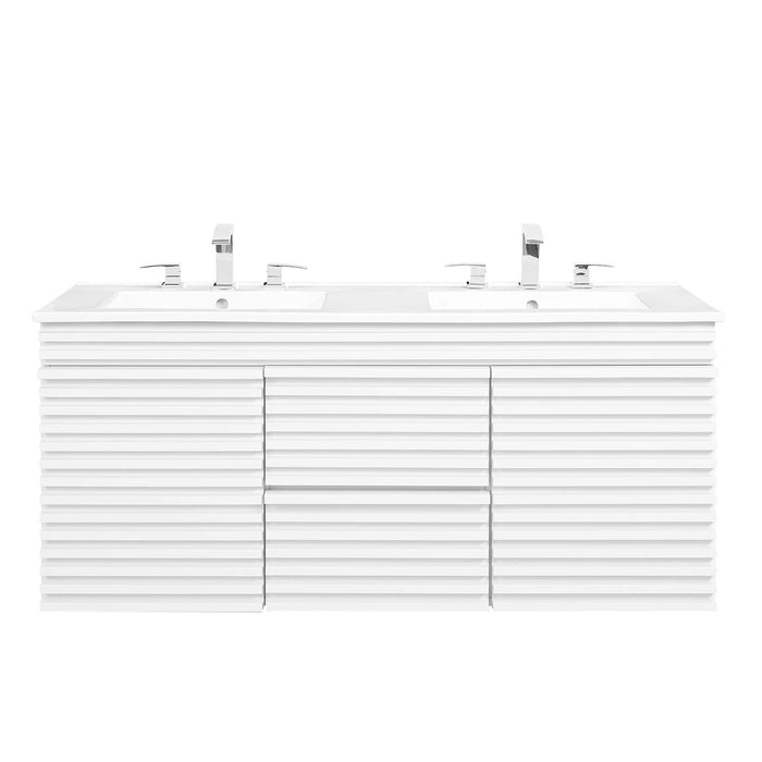 Render 48" Wall-Mount Bathroom Vanity Basin Included