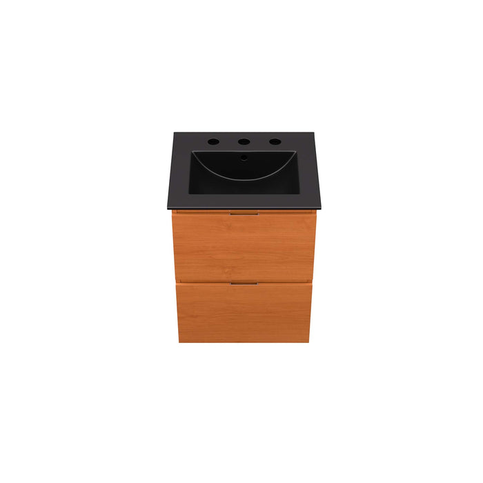 Scenic Wall-Mount Bathroom Vanity Basin Included
