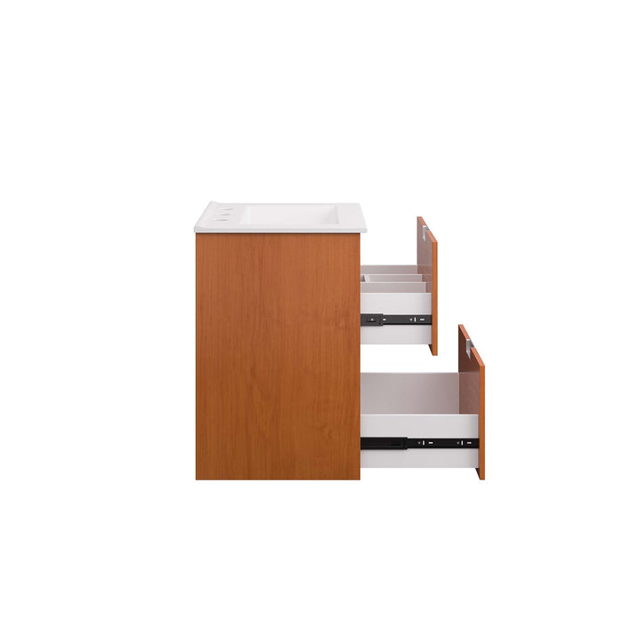 Scenic Wall-Mount Bathroom Vanity Basin Included