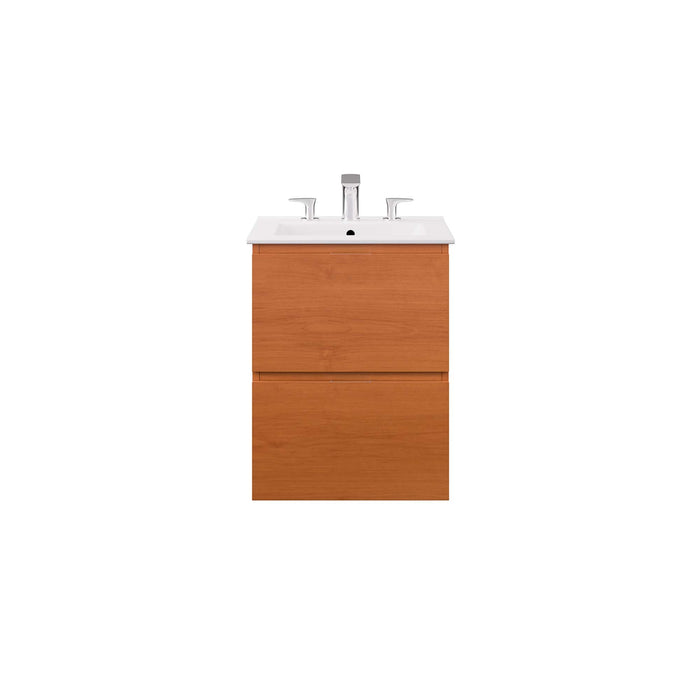 Scenic Wall-Mount Bathroom Vanity Basin Included