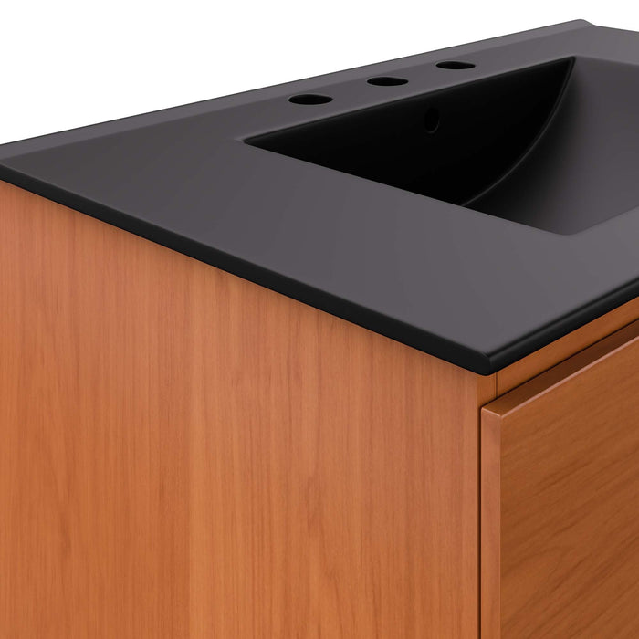 Scenic Wall-Mount Bathroom Vanity Basin Included