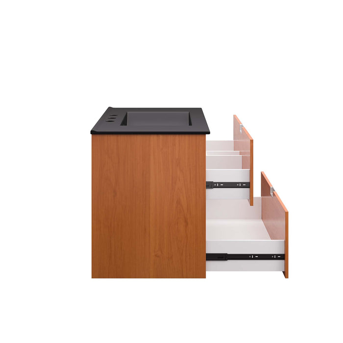 Scenic Wall-Mount Bathroom Vanity Basin Included