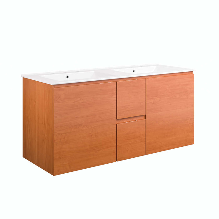 Scenic Wall-Mount Bathroom Vanity Basin Included
