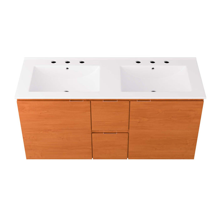 Scenic Wall-Mount Bathroom Vanity Basin Included