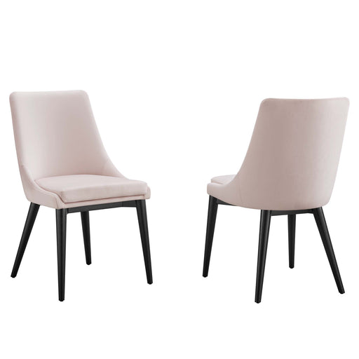 Modway Viscount Accent Performance Velvet Dining Chairs - Set of 2 - View 69