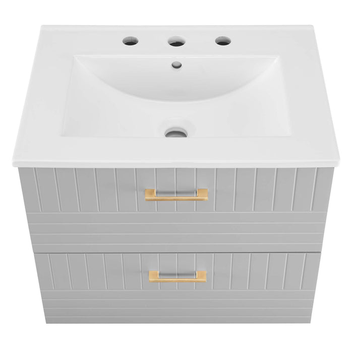 Daybreak Wall-Mount Bathroom Vanity Basin Included