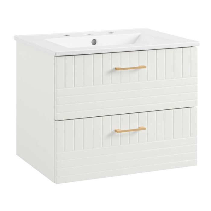 Daybreak Wall-Mount Bathroom Vanity Basin Included