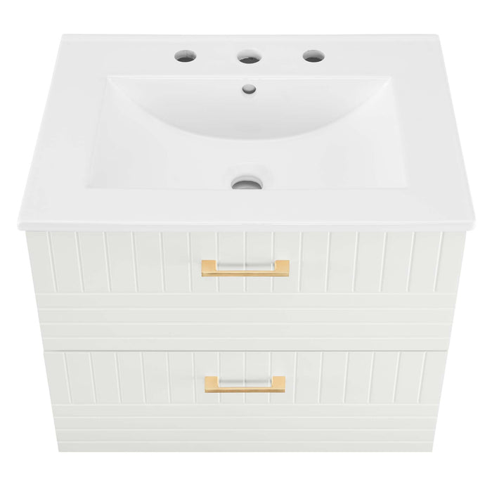 Daybreak Wall-Mount Bathroom Vanity Basin Included