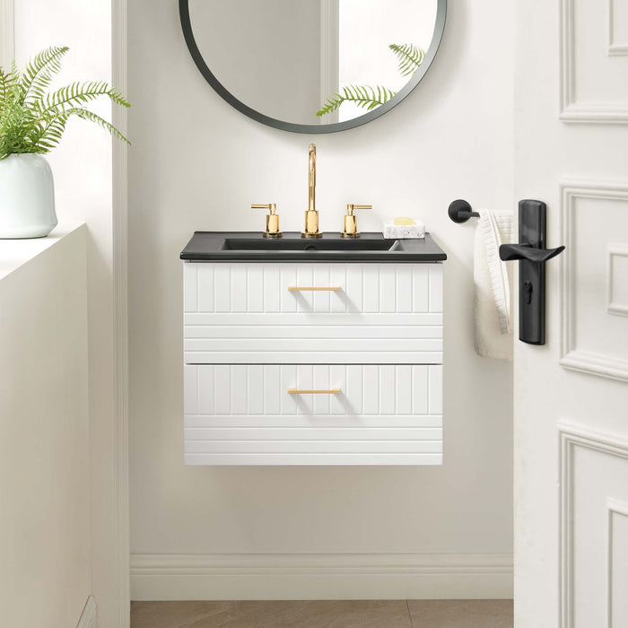 Daybreak Wall-Mount Bathroom Vanity Basin Included