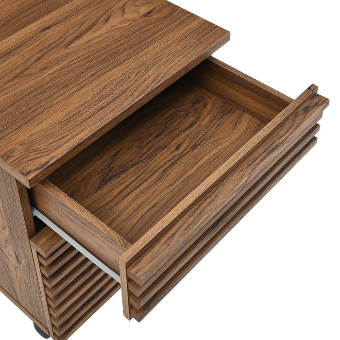 Modway Render Wood Desk and File Cabinet Set Office Furniture - View 14