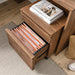Modway Render Wood Desk and File Cabinet Set Office Furniture - Close-Up