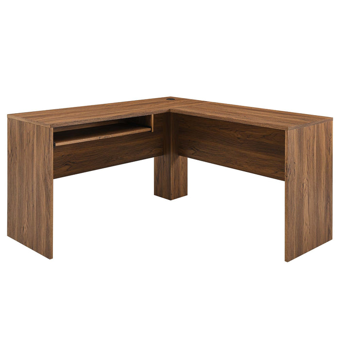 Modway Render Wood Desk and File Cabinet Set Office Furniture - Lifestyle View