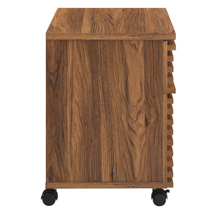 Modway Render Wood Desk and File Cabinet Set Office Furniture - Installation View