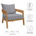 Brisbane 3-Piece Teak Wood Outdoor Patio Set by Modway - view 16
