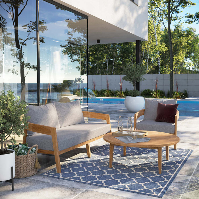 Brisbane 3-Piece Teak Wood Outdoor Patio Set by Modway - accessory view