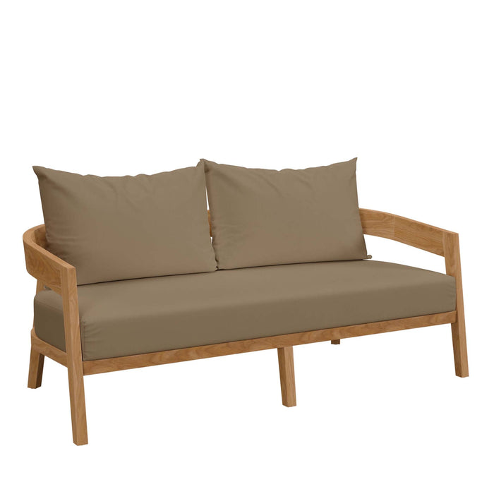 Brisbane 3-Piece Teak Wood Outdoor Patio Set by Modway - view 30