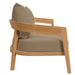 Brisbane 3-Piece Teak Wood Outdoor Patio Set outdoor patio furniture set seating detail