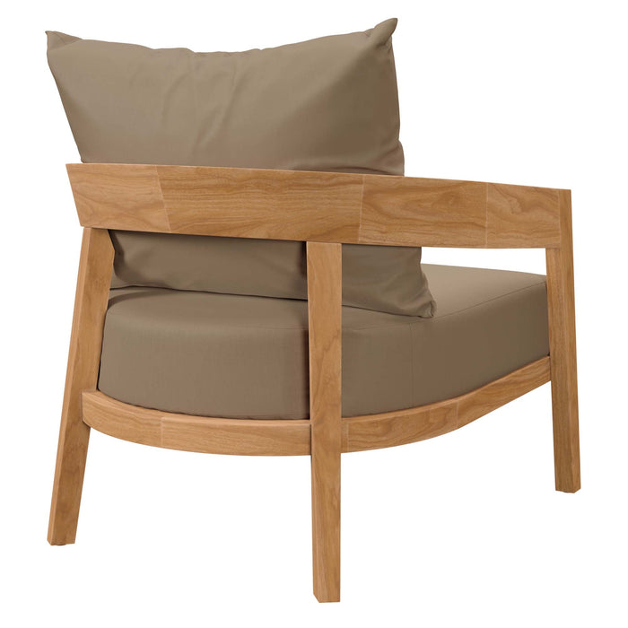 Brisbane 3-Piece Teak Wood Outdoor Patio Set outdoor patio furniture set
