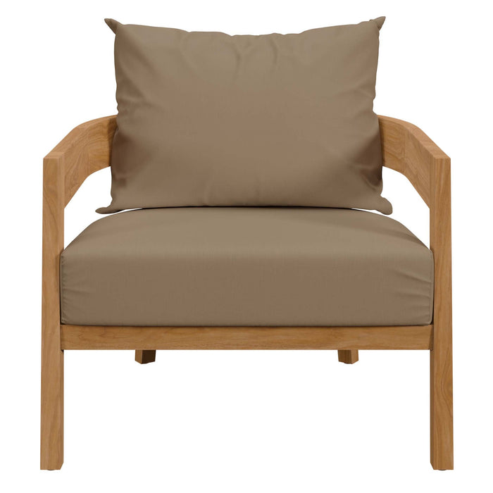 Brisbane 3-Piece Teak Wood Outdoor Patio Set outdoor patio furniture set detail close-up