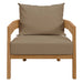 Brisbane 3-Piece Teak Wood Outdoor Patio Set outdoor patio furniture set detail close-up