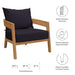 Brisbane 3-Piece Teak Wood Outdoor Patio Set by Modway - detail close-up