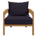 Brisbane 3-Piece Teak Wood Outdoor Patio Set by Modway - interior view
