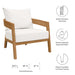 Brisbane 3-Piece Teak Wood Outdoor Patio Set outdoor patio furniture set seating detail