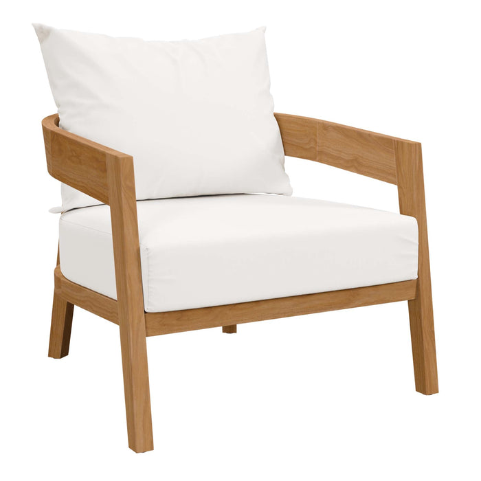 Brisbane 3-Piece Teak Wood Outdoor Patio Set outdoor patio furniture set detail close-up