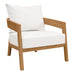Brisbane 3-Piece Teak Wood Outdoor Patio Set outdoor patio furniture set detail close-up
