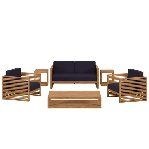 Modway Carlsbad 6-Piece Teak Wood Outdoor Patio Outdoor Patio Set - View 49