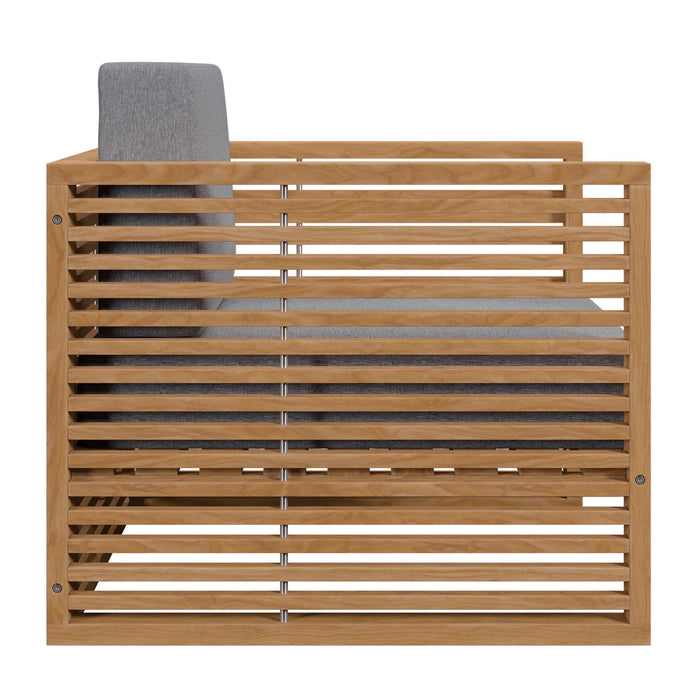 Carlsbad 3-Piece Teak Wood Outdoor Patio Outdoor Patio Set - view 7