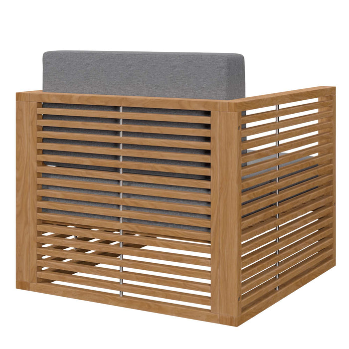 Carlsbad 3-Piece Teak Wood Outdoor Patio Outdoor Patio Set - view 8