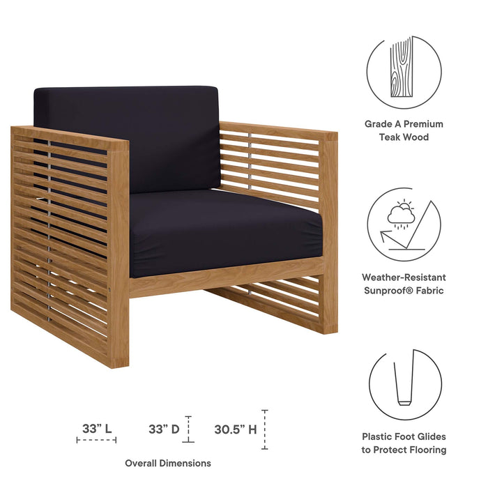 Carlsbad 3-Piece Teak Wood Outdoor Patio Outdoor Patio Set - view 16