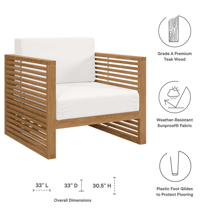 Carlsbad 3-Piece Teak Wood Outdoor Patio Outdoor Patio Set - view 28