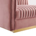 Sanguine 7-Piece Channel Tufted Performance Velvet Right-Facing Modular Sectional Sofa sectional sofa seating detail