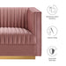 Sanguine 7-Piece Channel Tufted Performance Velvet Right-Facing Modular Sectional Sofa by Modway - view 19